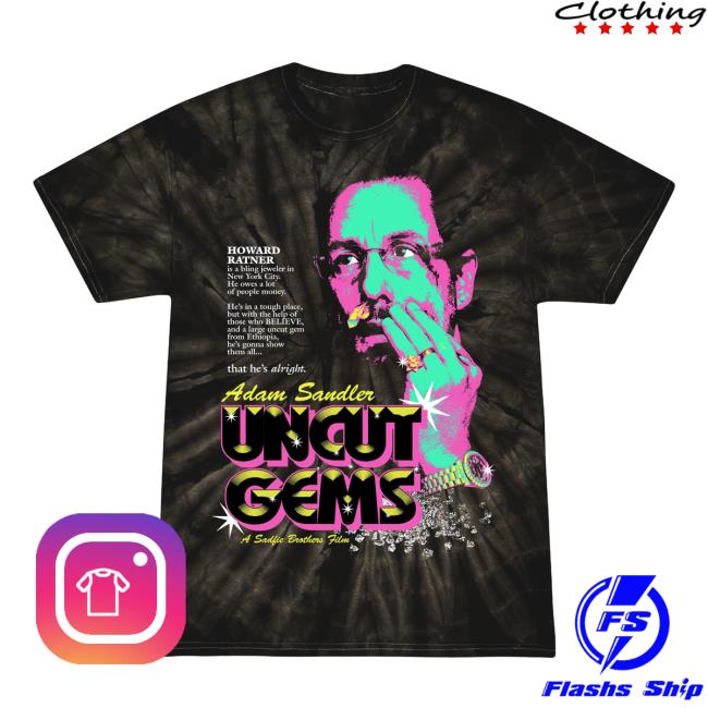 Official Studiohouse Designs Uncut Gems This Is How I Win Tie Dye New Shirt Black