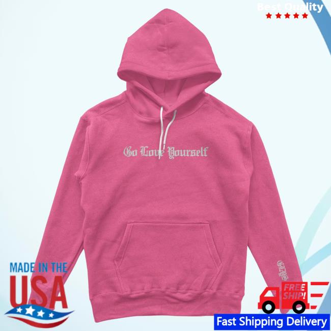 Official Dream Clothing HQ Go Love Yourself Airlume Heather Pull Over Hoodie Dreamclothinghq Merch