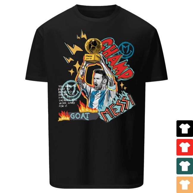 Official Messi Merch Store Champ Messi Popover Shirt Messi Clothing Shop