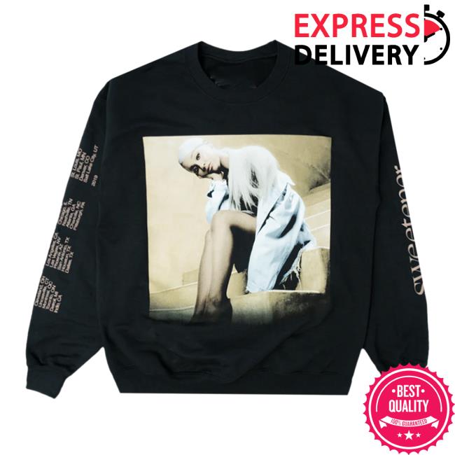 Official Ariana Grande Shop Sweetener Staircase Black Sweatshirts
