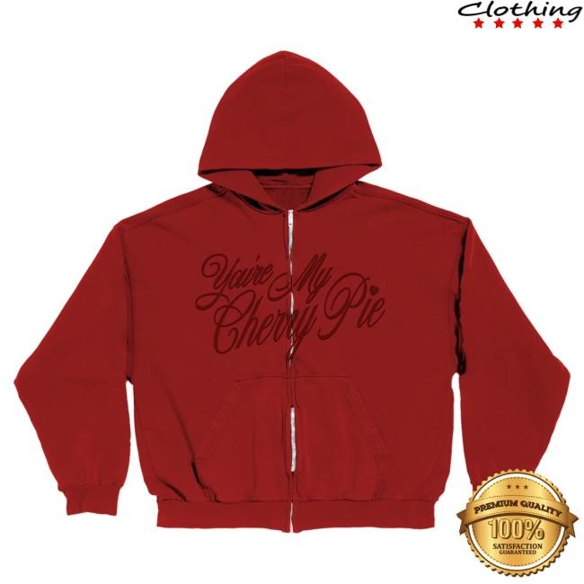 Official Selena Gomez Merch Store Shop Selena Gomez You're My Cherry Pie Zip Popover Hoodie SelenaGomez