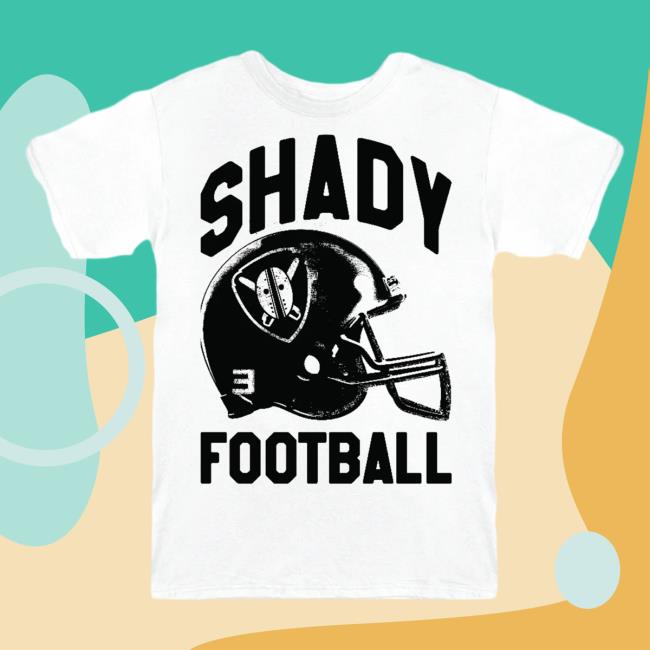 Eminem Slim Shady Clothing Shop Store Slim Shady Shady Shady's Undefeated Record 12-0 Football Shirt New White SlimShady Merch