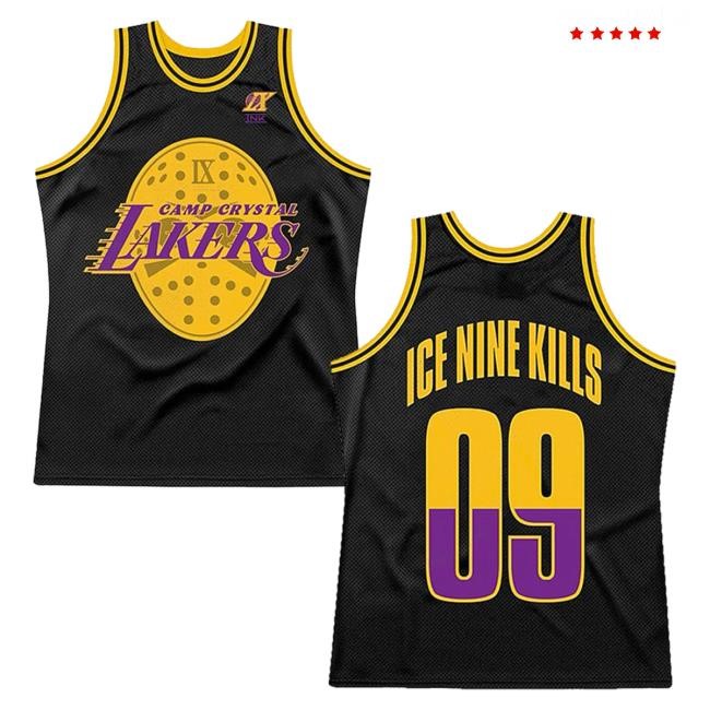 Official Ice Nine Kills Merch Store Camp Crystal Lakers Jersey Hot Shirt Ink Merch IceNineKills