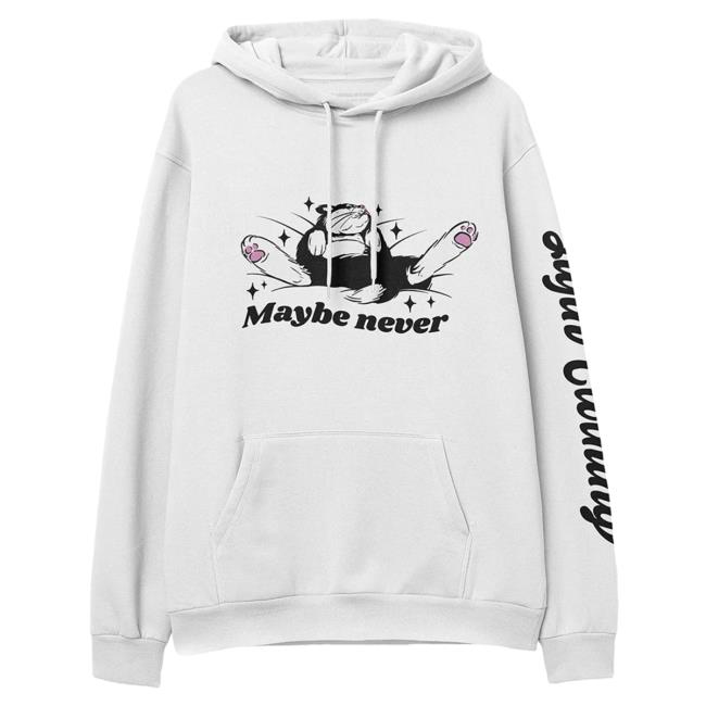 Official Yujin Clothing Maybe Never Hoody White