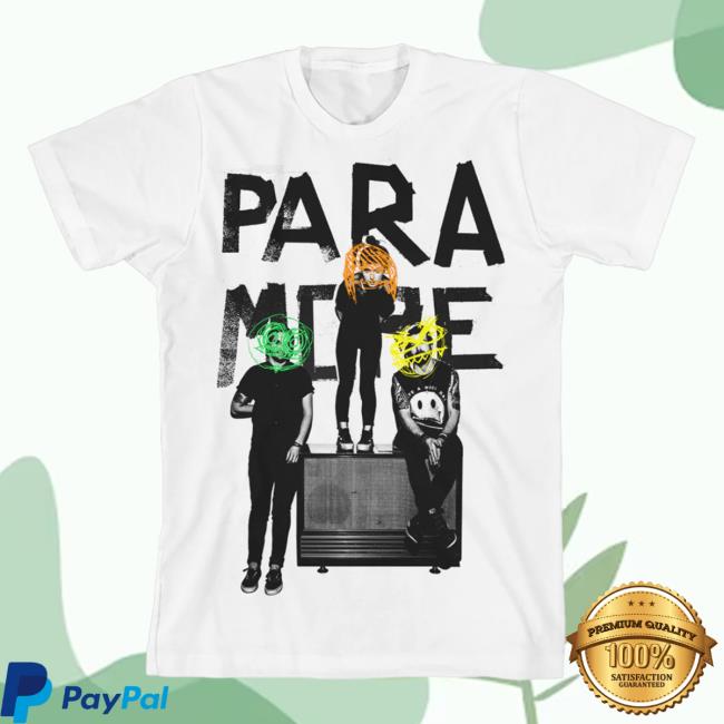 Official Warner Music Merch Store Paramore Speaker Sit Top Shirt (White) Warner Music Apparel Clothing Shop WarnerMusic
