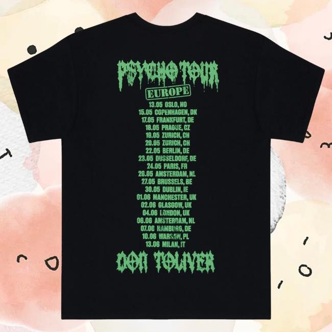 Don Toliver 2026 Psycho Tour Window Tee Venue Merch
