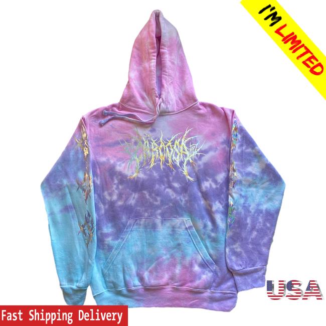 Official Carcosa Merch Store Carcosa Holographic Sweater (Cotton Candy Dye) Carcosa Apparel Clothing Shop Carcosabc