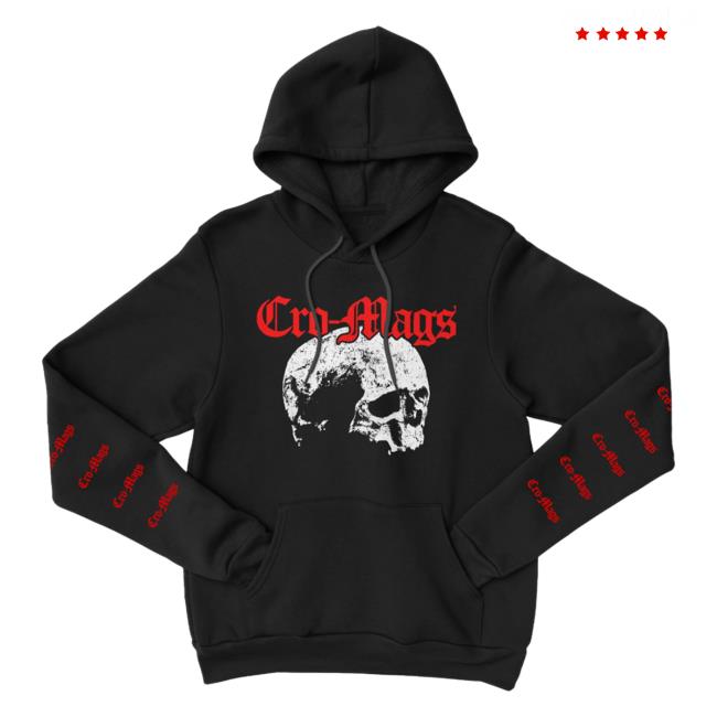Official Night Shift Merch Shop Cro-Mags - Skull Pullover Sweatshirt Nightshiftmerch Store