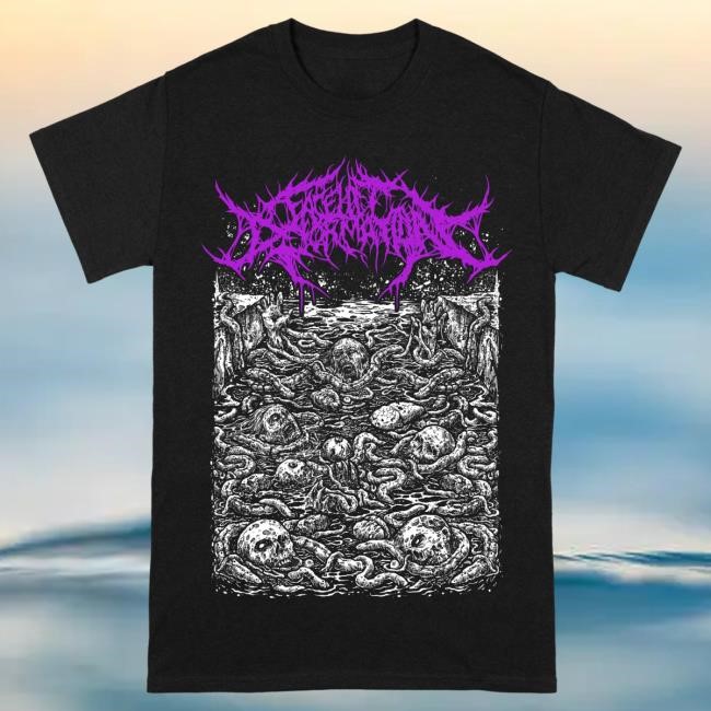 Official Reality Fade Merch Store Facelift Deformation 'Drowned in Splatted Organs' Tee