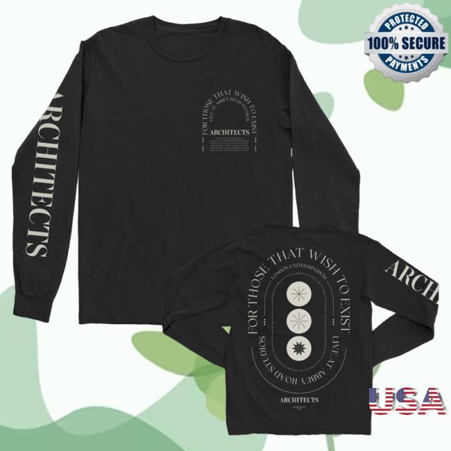 Official Kings Road Merch Store Architects Merch Store Shop Architects FTTWTE Live At Abbey Road Long Sleeve Tee Shirt (Black) KingsRoadMerch