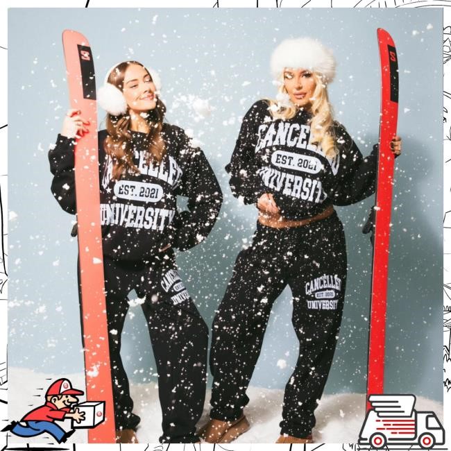 Official Canceled Merch The Cancelled Podcast Cancelled University Pullover Sweatshirt - Black/Blue