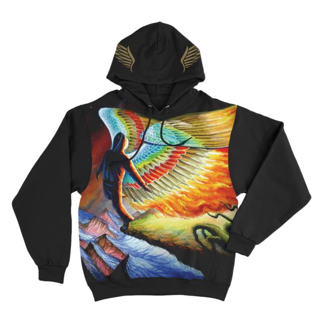 Official Merchbar Bliss n Eso Flying Colours Black Hoodie Merch Bar