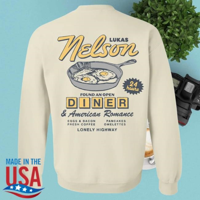 Official Lukas Nelson Merch Store Diner Crewneck Sweatshirt