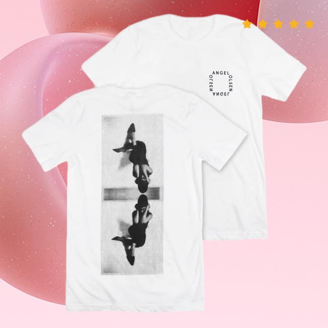Official Hello Merch Angel Olsen Reflection White Crew neck Sweatshirt AngelOlsen HelloMerch