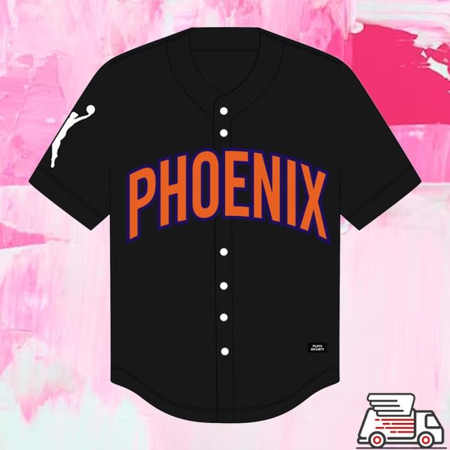 Playa Society Official Merch Store Playa Society Phoenix Mercury Baseball Jersey Top Shirt WNBA Clothing Apparel Shop