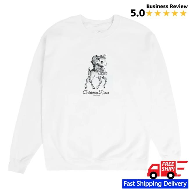 Ariana Grande Christmas Kisses Reindeer Sweatshirt Ariana Grande Merch Shop