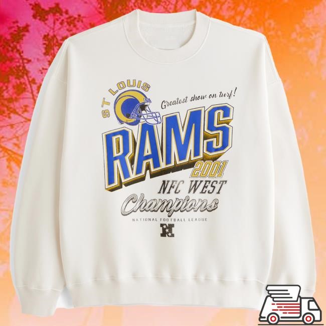 Official Abercrombie And Fitch Clothing St. Louis Rams Graphic Crew NFL by Abercrombie