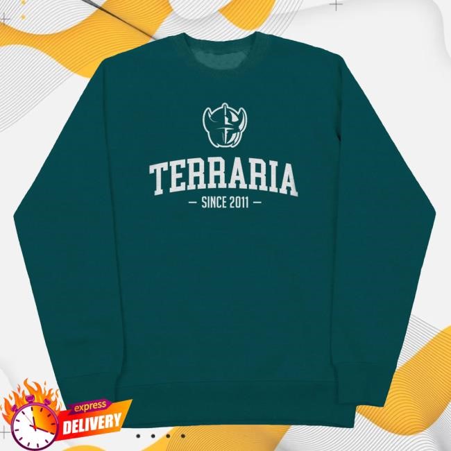Official Terraria Shop Merch College Crewneck Sweatshirt