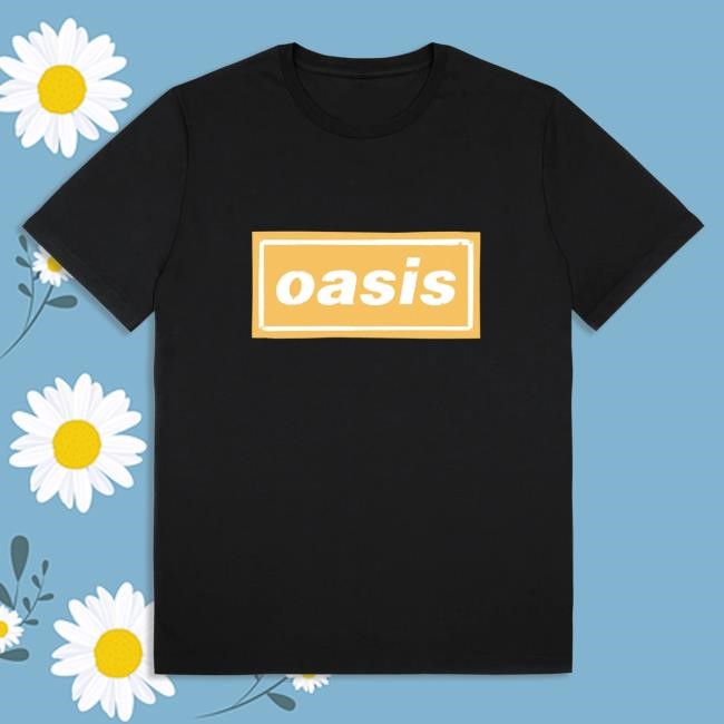 Official Oasis Tour Merch Live '25 East Rutherford Tshirt Black