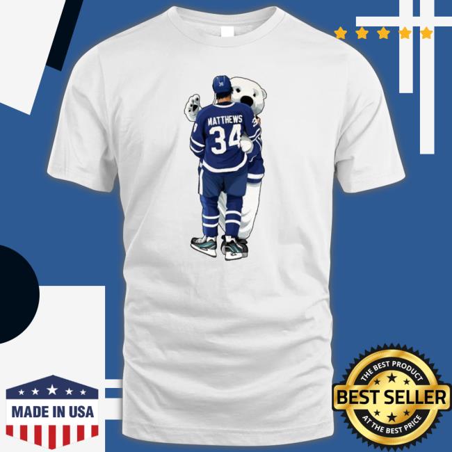 Matthews Hug Carlton The Bear Toronto Maple Leafs Sweatshirt