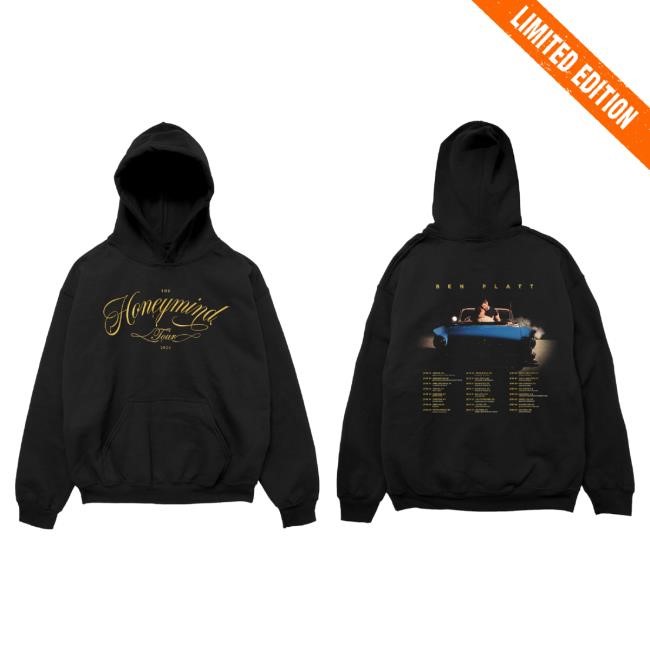 Official Ben Platt Merch Ben Platt Official Merch Honeymind Tour Hooded Sweatshirt