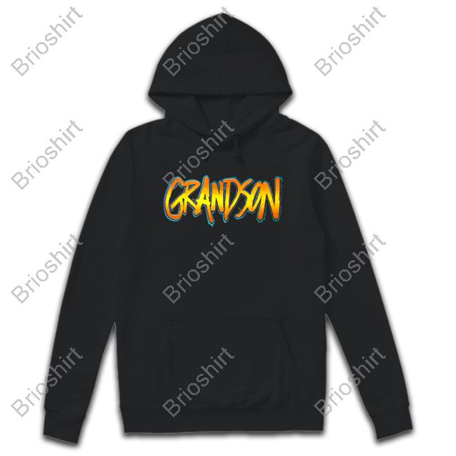 Official Grandson Long Live Gold Pull Over Hoodie Black
