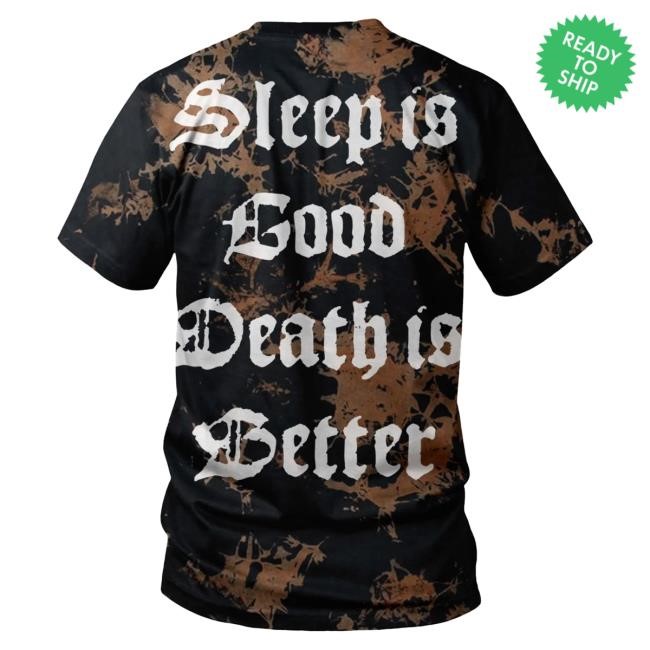Official Indie Merch Store Shop Carnifex "Sleep Is Good Bleached" Popover Shirt IndieMerchStore