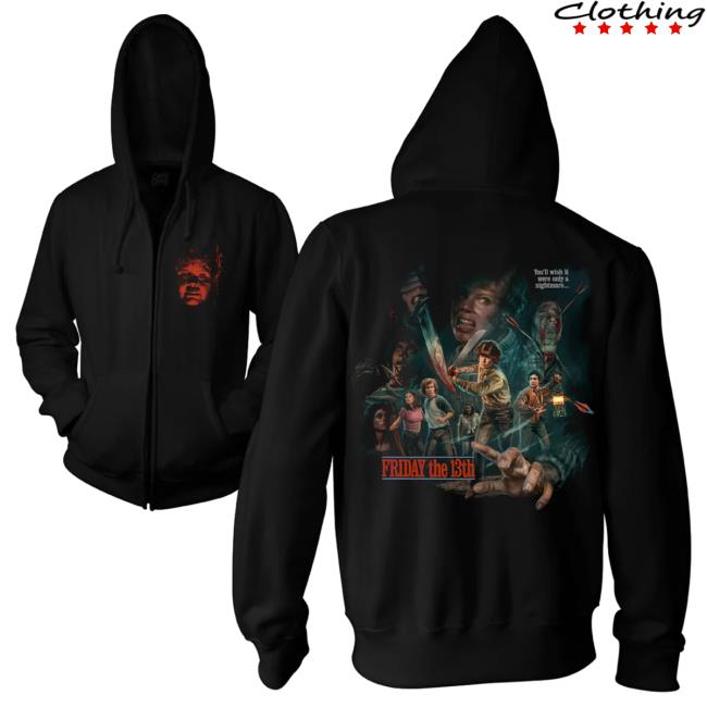 Official Cavity Colors Camp Blood Nightmare - Zip Up Hooded Sweatshirt (Leftovers)