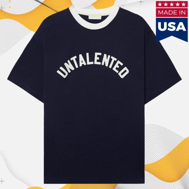 Untalented Navy Boxy T Shirt | Buy Official Pompeii Apparel