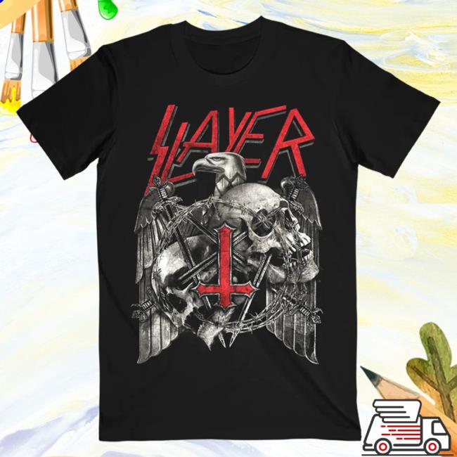 Official Slayer Clothing Store Shop Merch Final Campaign Eagle T-Shirt