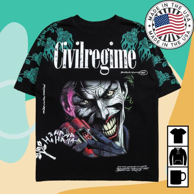 Civil Regime The Last Laugh 199X Oversized Crewneck Sweatshirt In Black