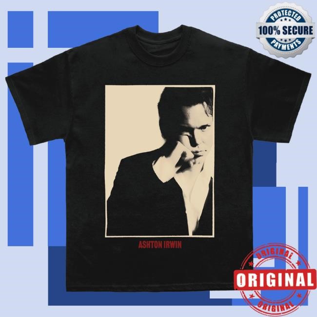Official Ashton Irwin Merch Shop Blood On The Drums Frame Tee Shirt Ashton Irwin