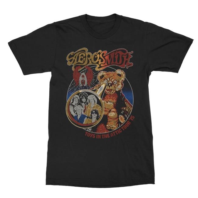 Official Aerosmith Toys In The Attic Tour 75' T Shirt
