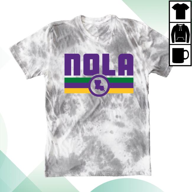 Official Dicks Sporting Goods Where I'm From New Orleans Tie Dye Stripe Top Shirt Tie-Dye Dickssportinggoods
