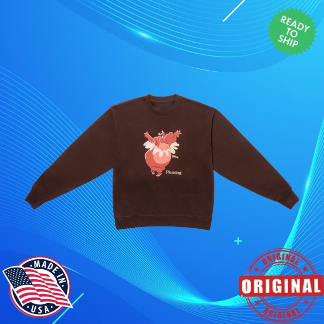 La Danza Delle Ore Pullover Crewneck Sweatshirt in Sky Pleasing Shop Apparel