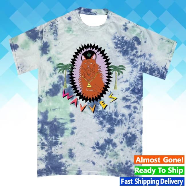 Official Hello Merch Wavves King Of The Beach Blue Tie-Dye Shirts HelloMerch