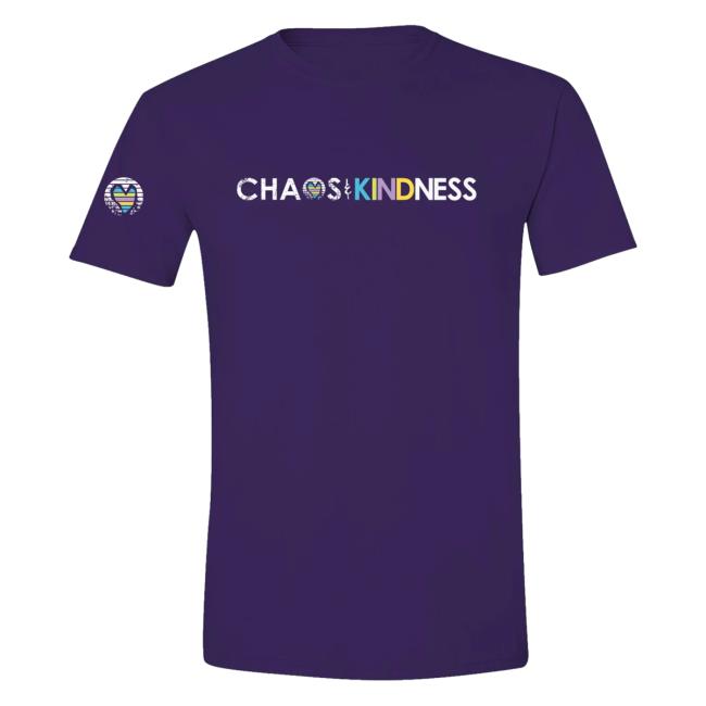 Official Chaos And Kindness Store Chaos & Kindness Logo Shirt New Purple
