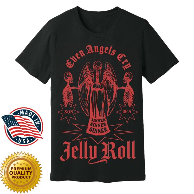 Jelly Roll Merch Black Angels Shirt Jellyroll615