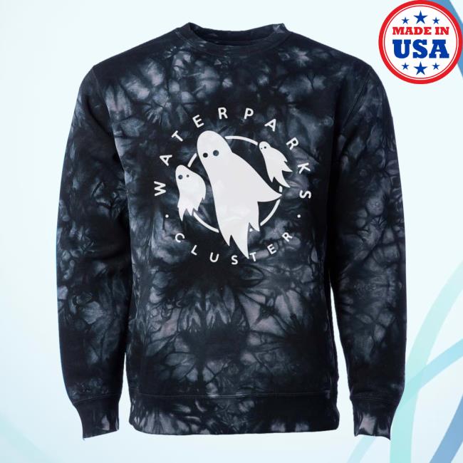 Official Waterparks Store Merch Cloud Dye Cluster Ghost Tie Dye Crewneck