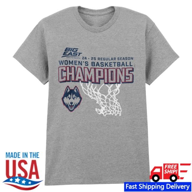 Husky 24-25 Regular Season Women's Basketball Champions T Shirt