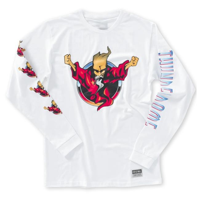 Thunderdome Original Long Sleeve Tees white Thunderdome Merch Store Shop