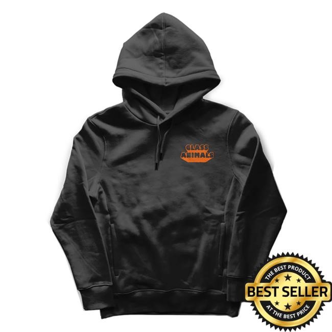 Official Glass Animals Merch Store Road Shimmer Black Popover Sweatshirt Glass Animals Clothing GlassAnimals