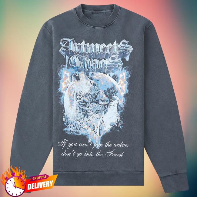 Official Capsule Clothing Store Art Meets Chaos Dawn Of Chaos Popover Sweatshirt | Dark Shadow Capsule Nyc