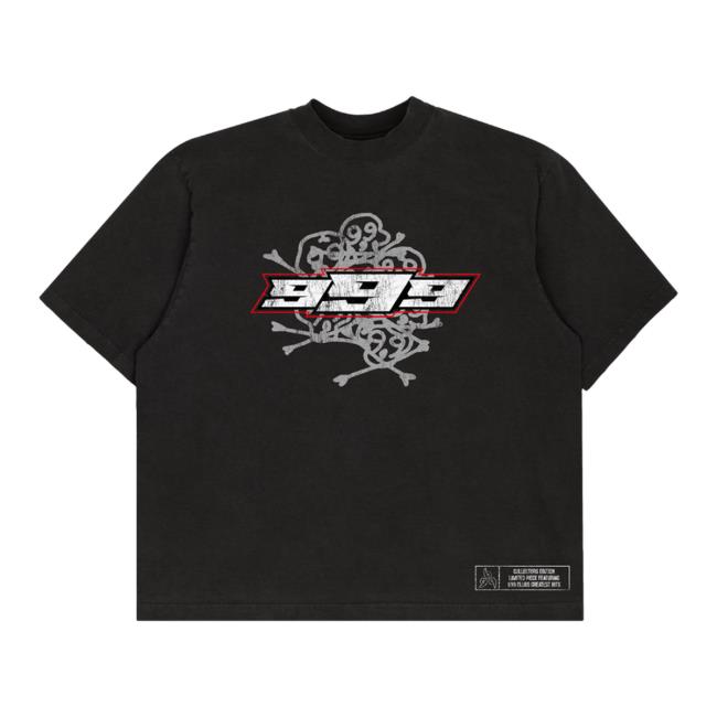 Official 999 Club Merch 999 Wrld Moto Tee Black