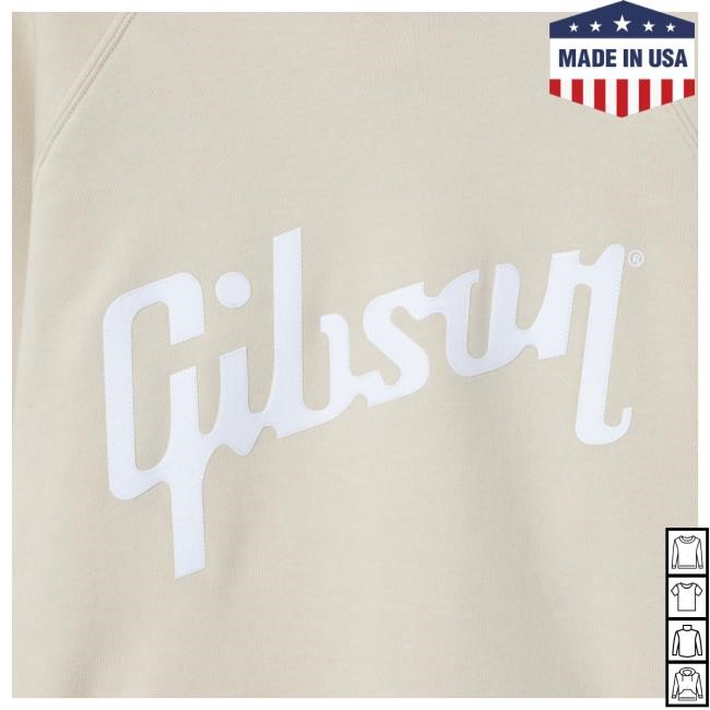Official Gibson Merch Store Shop Gibson Felt Logo Popover Hoodie Gibson Band