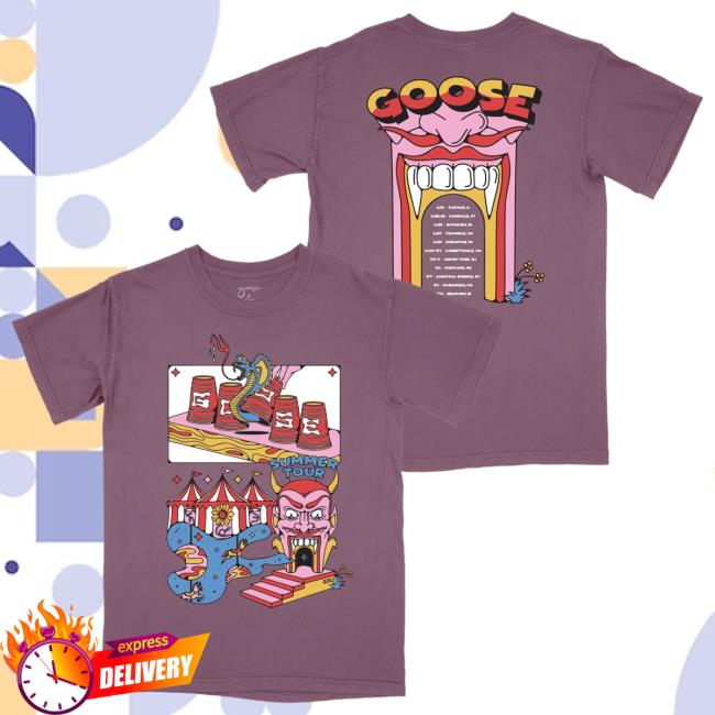 Official Goose The Band Merch Goosetheband Summer Circus Tour T-Shirts