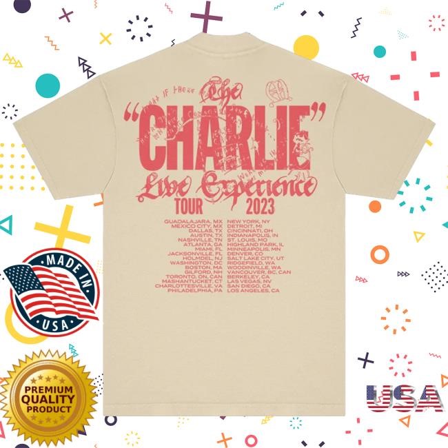 Official Charlie Puth Merch Store Live Experience Tour Attractive Shirt
