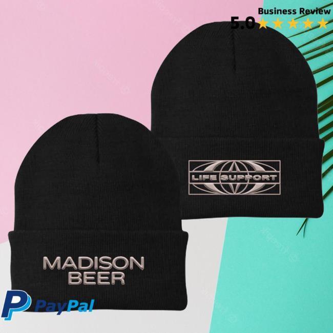 Official Madison Beer Merch Store Madison Beer Life Support Tour Beanie Cap Madison Beer Clothing Shop MadisonBeer