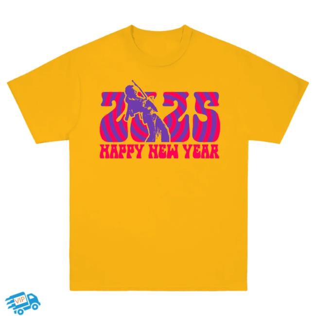 Jimi Hendrix 2025 Tshirt Bright Gold