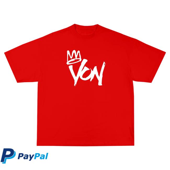Official Merch Bar Store King Von Von Shirts Red MerchBar KingVon Apparel Clothing Shop